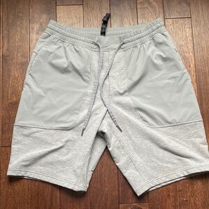 lululemon athletica Gray Athletic Shorts with Elastic Waistband and Drawstring